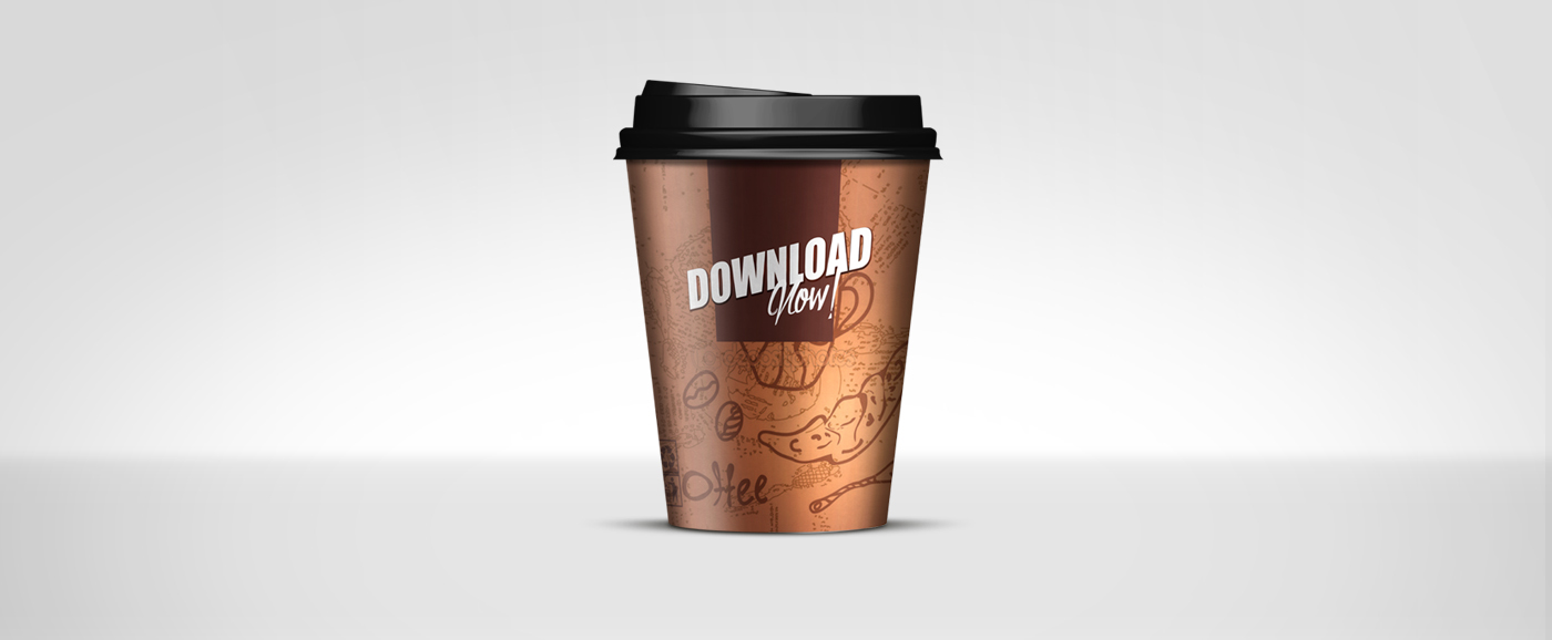 Mockup paper cup drink mcdonald's Coffee Cilantro psd freebies free