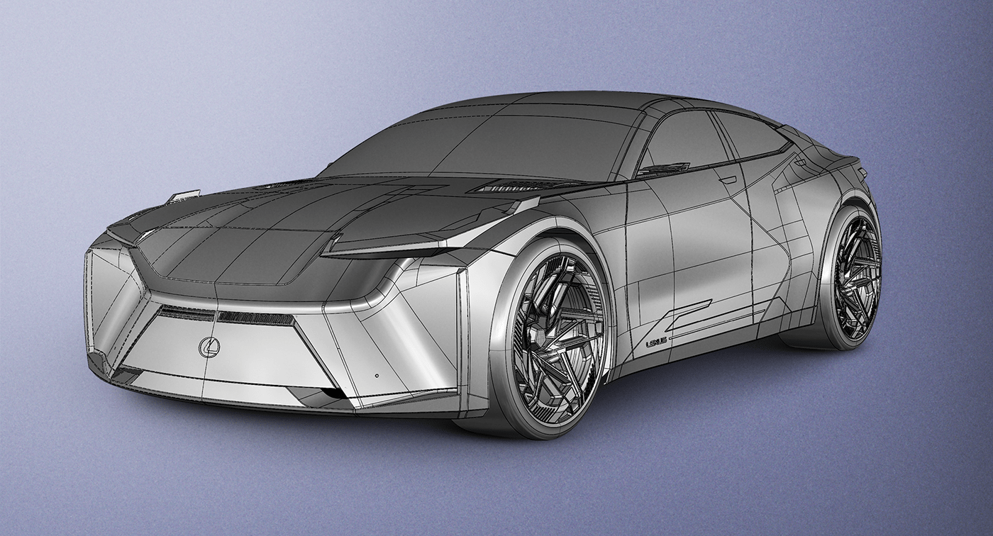 3d modeling Alias alias automotive Alias Modeling cardesign concept design conceptcar Digital Art  industrial design  Lexus