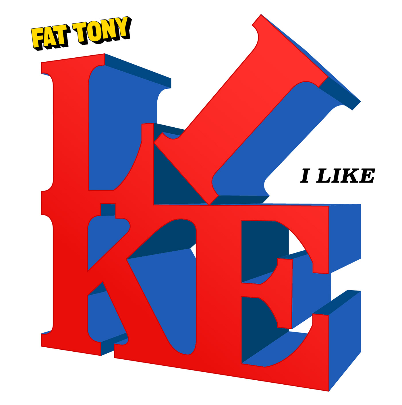 Fat Tony Illustrator 3D music artwork artist Style Primary colors rap Robert Indiana