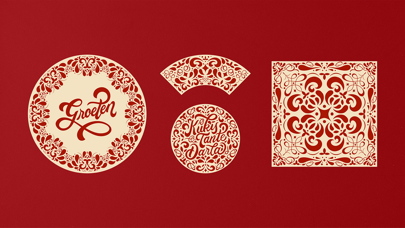 design ILLUSTRATION  lettering Packaging ceramic Christmas cake branding visual identity bakery Branding design