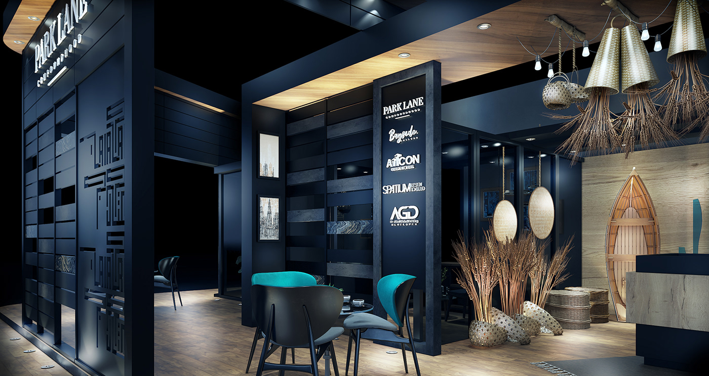 2021 exhibotion 3ds max booth design egypt Exhibition  Next Move Render Stand vray