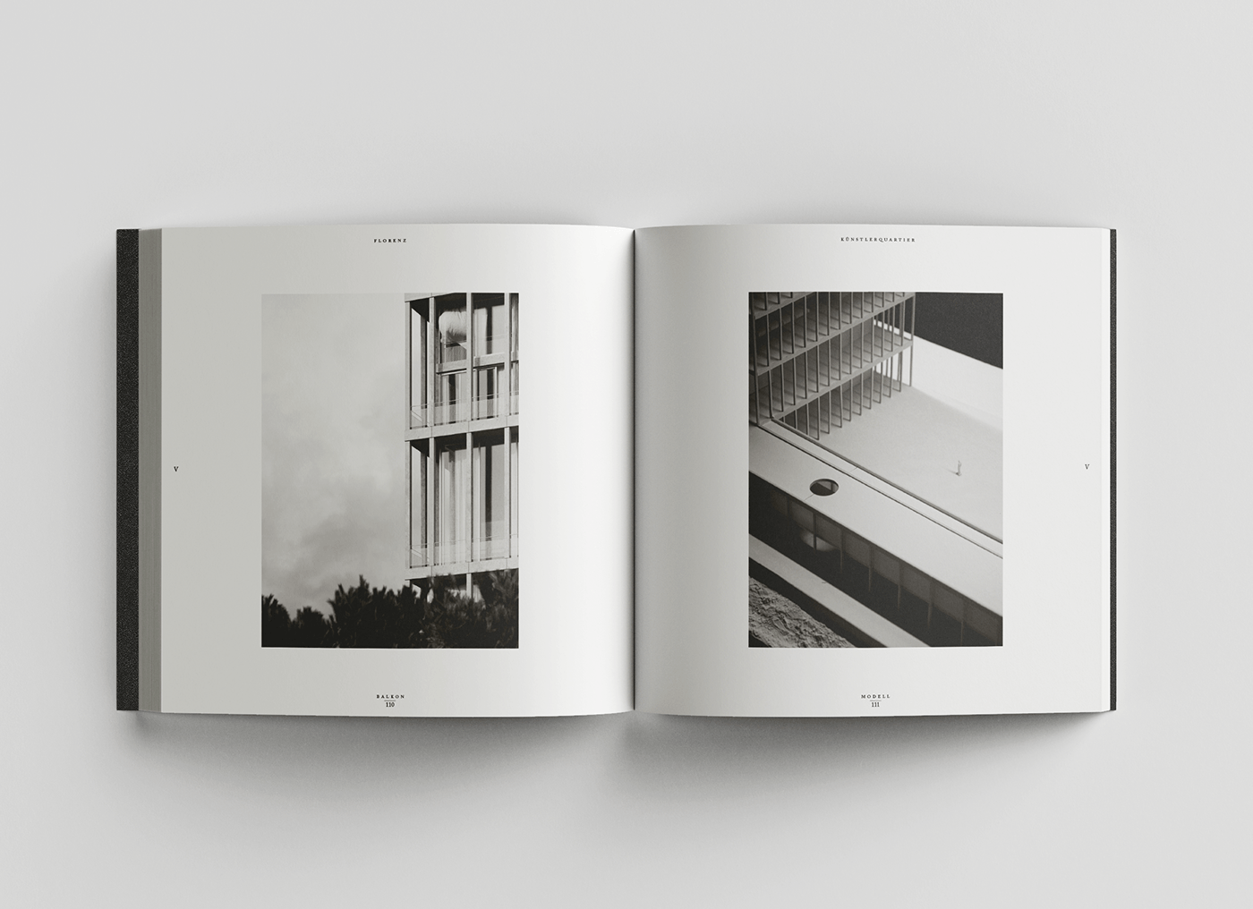 design portfolio architecture archviz visualization book InDesign Layout minimalist Classic