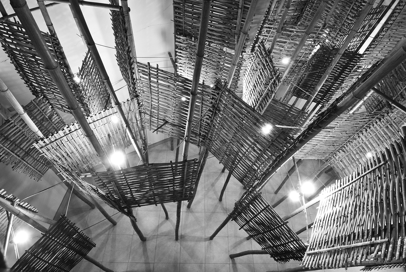 bamboo china installation fine art 3D