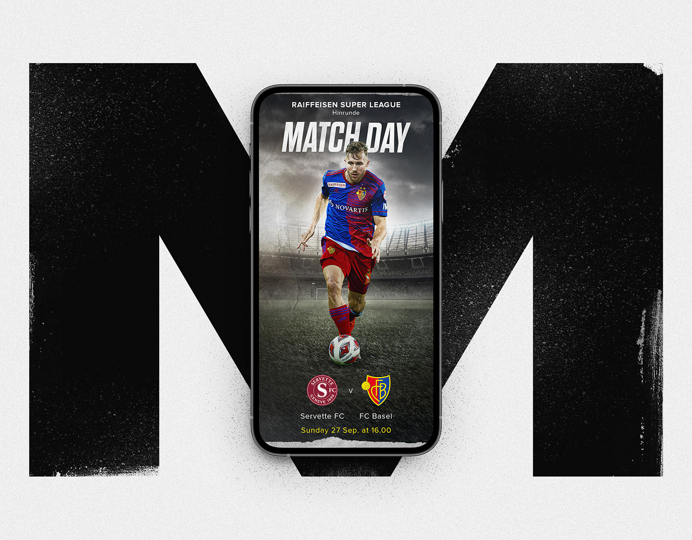 football grunge instagram match day soccer social media Stories retouch typography   visual identity