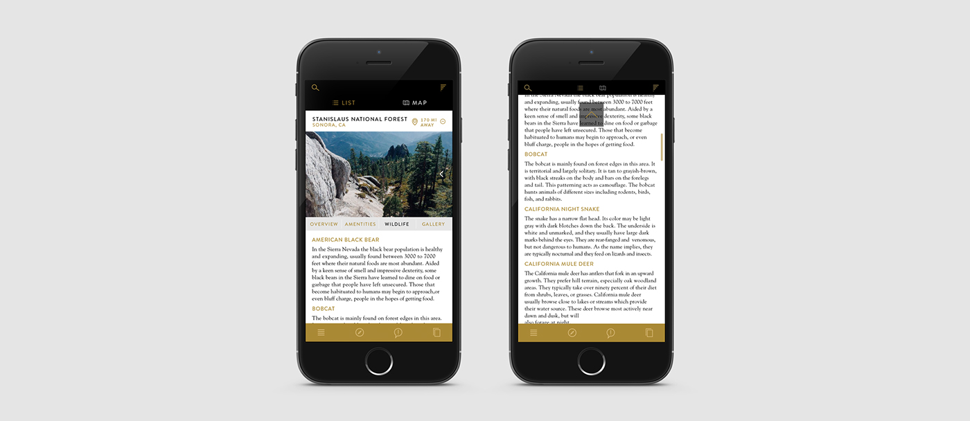 Mobile app app application camping Outdoor adventure Guide