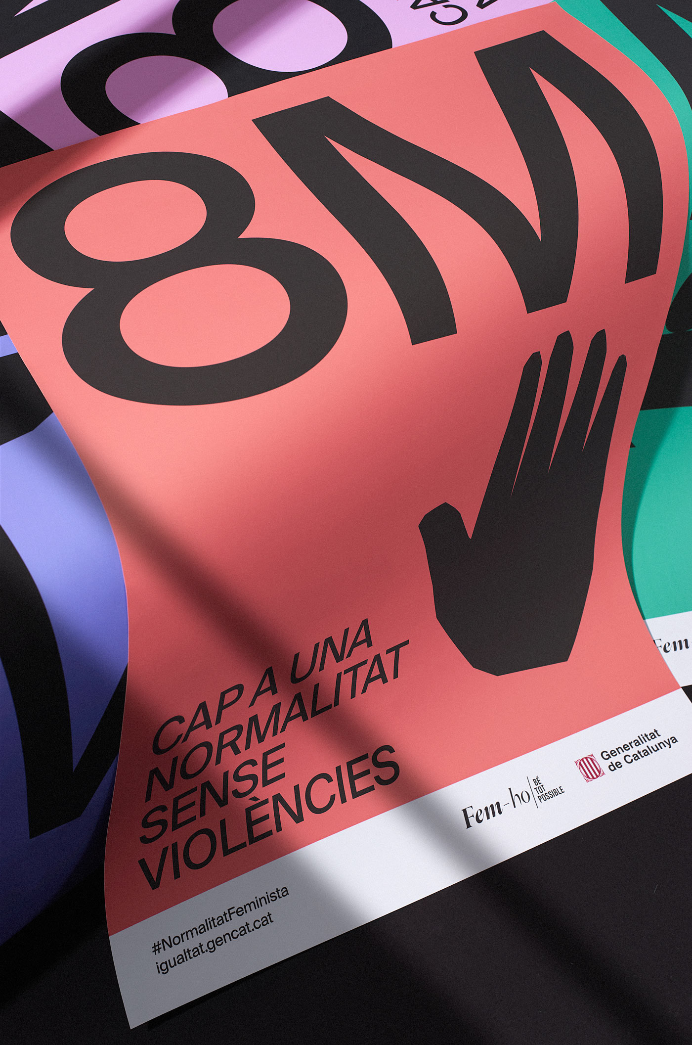 8 march barcelona campaign design ILLUSTRATION  poster 8m feminism Poster Design colorful