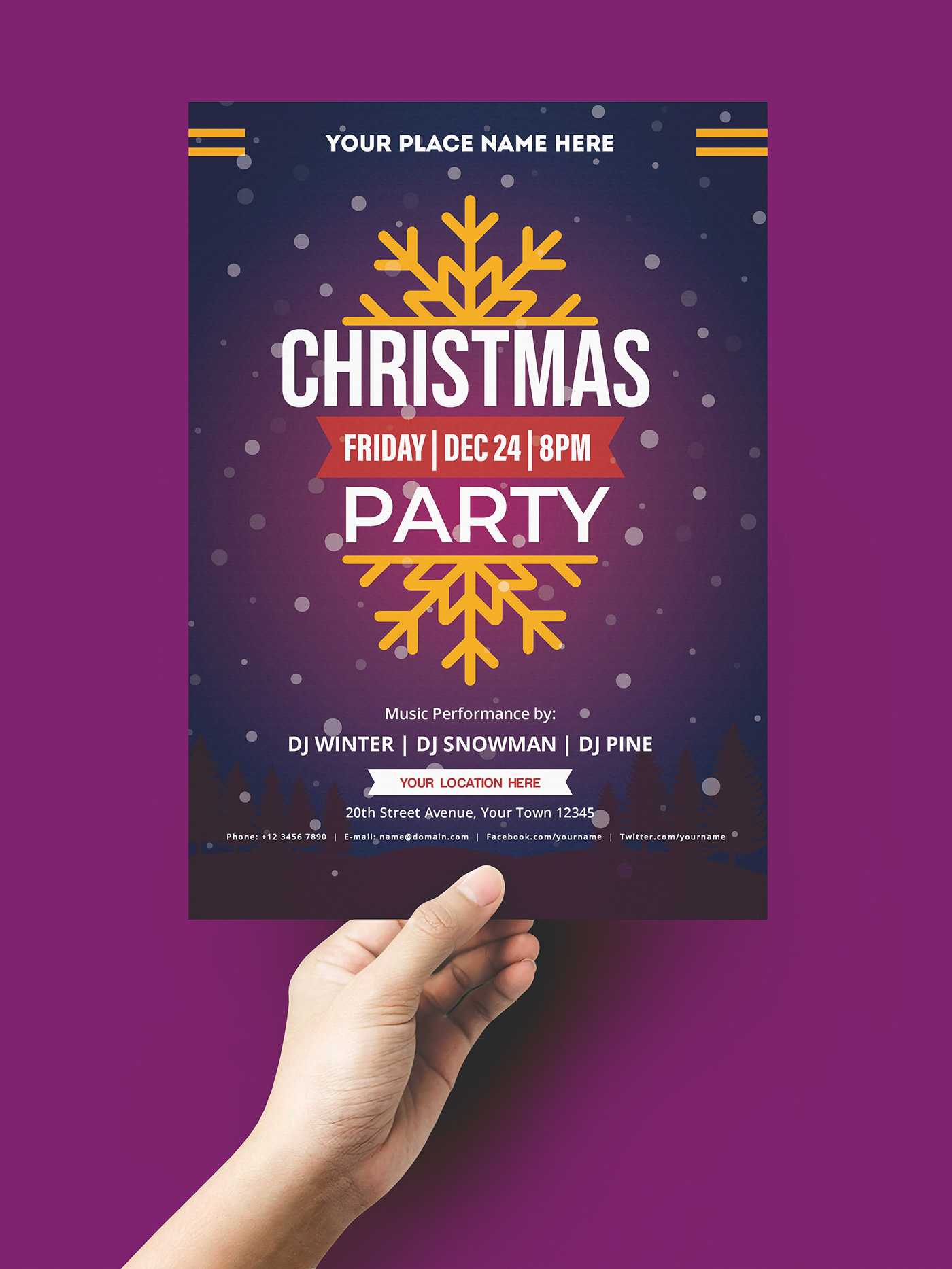 Flyers are usually printed on both sides and contain information 
about a product or event. They are