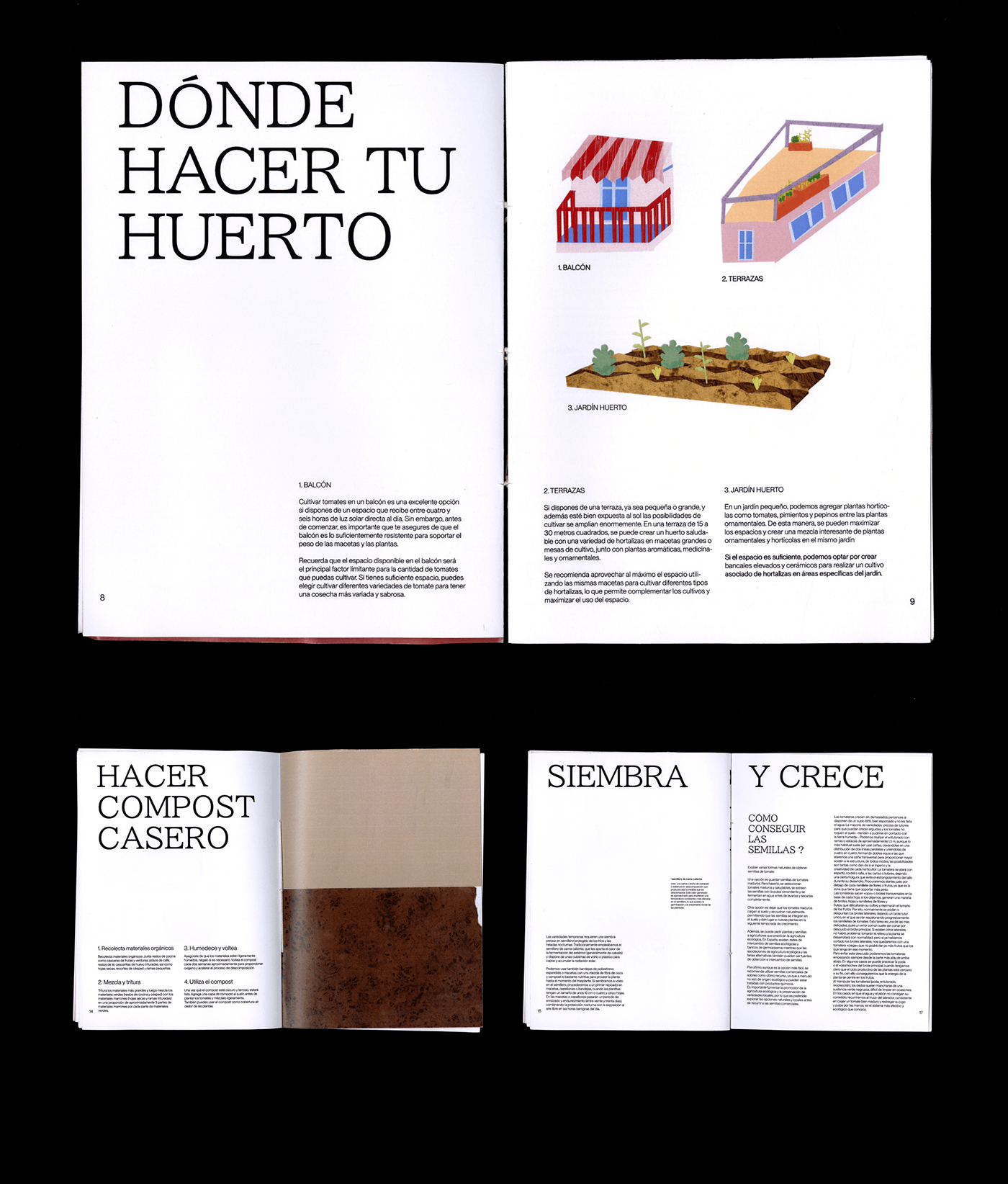 editorial book design typography   collage Sustainability graphic design  recetas Food  tomate editorial design 