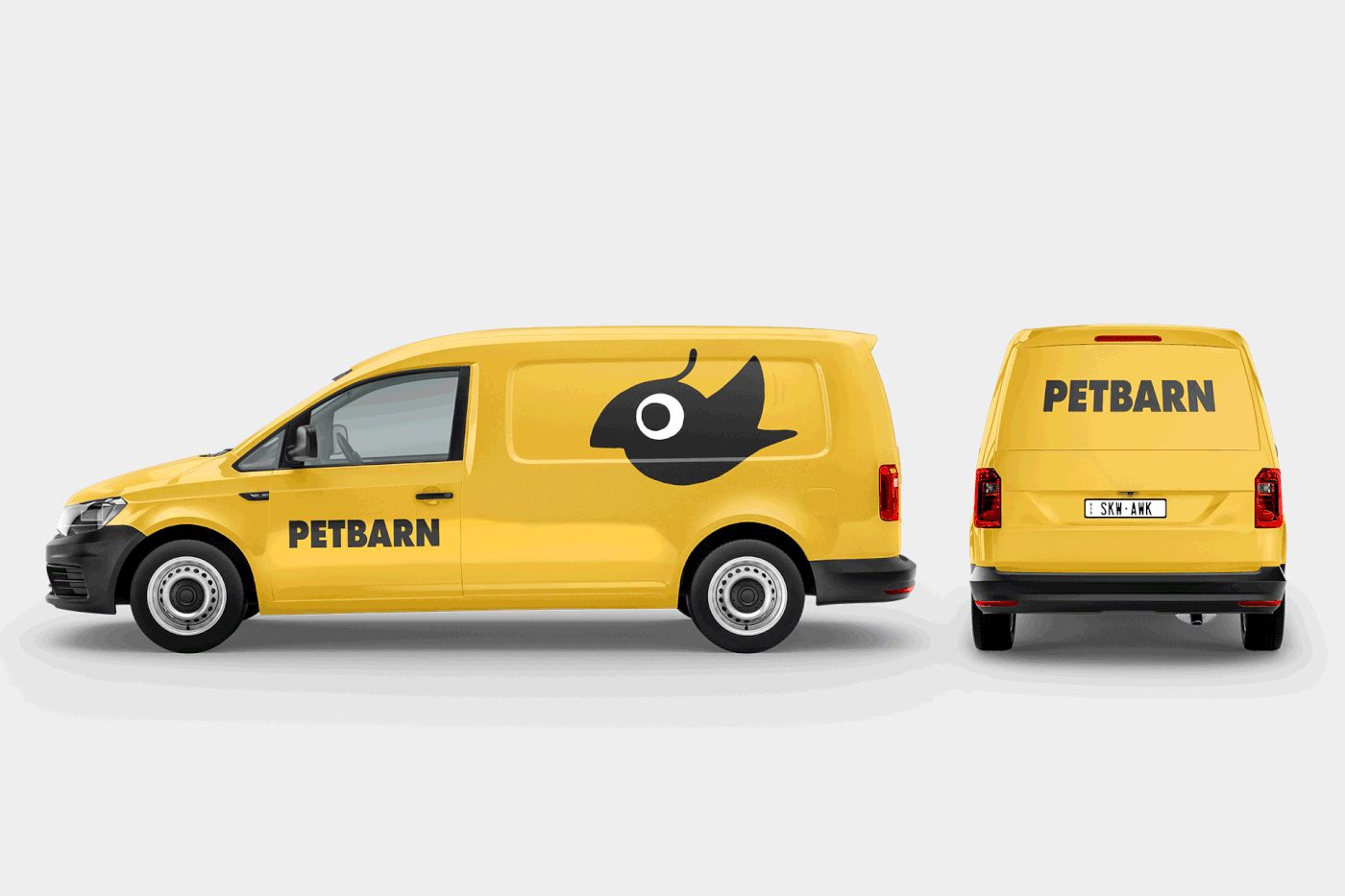 vector 2D Animation petbarn branding  characters animals black