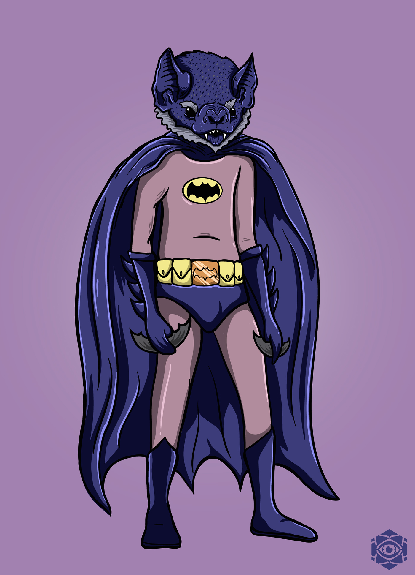bat Manbat batman comic purple