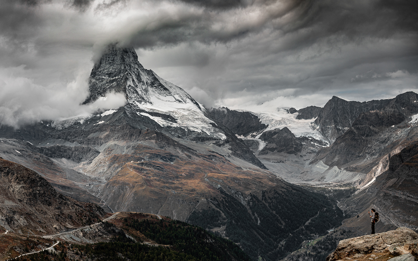 alps autumn cloud Landscape Matterhorn mountain Nature Photography  Switzerland zermatt