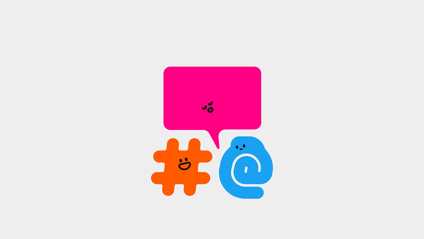 branding  2D characters colour Diversity community surreal dialogue conversation social network