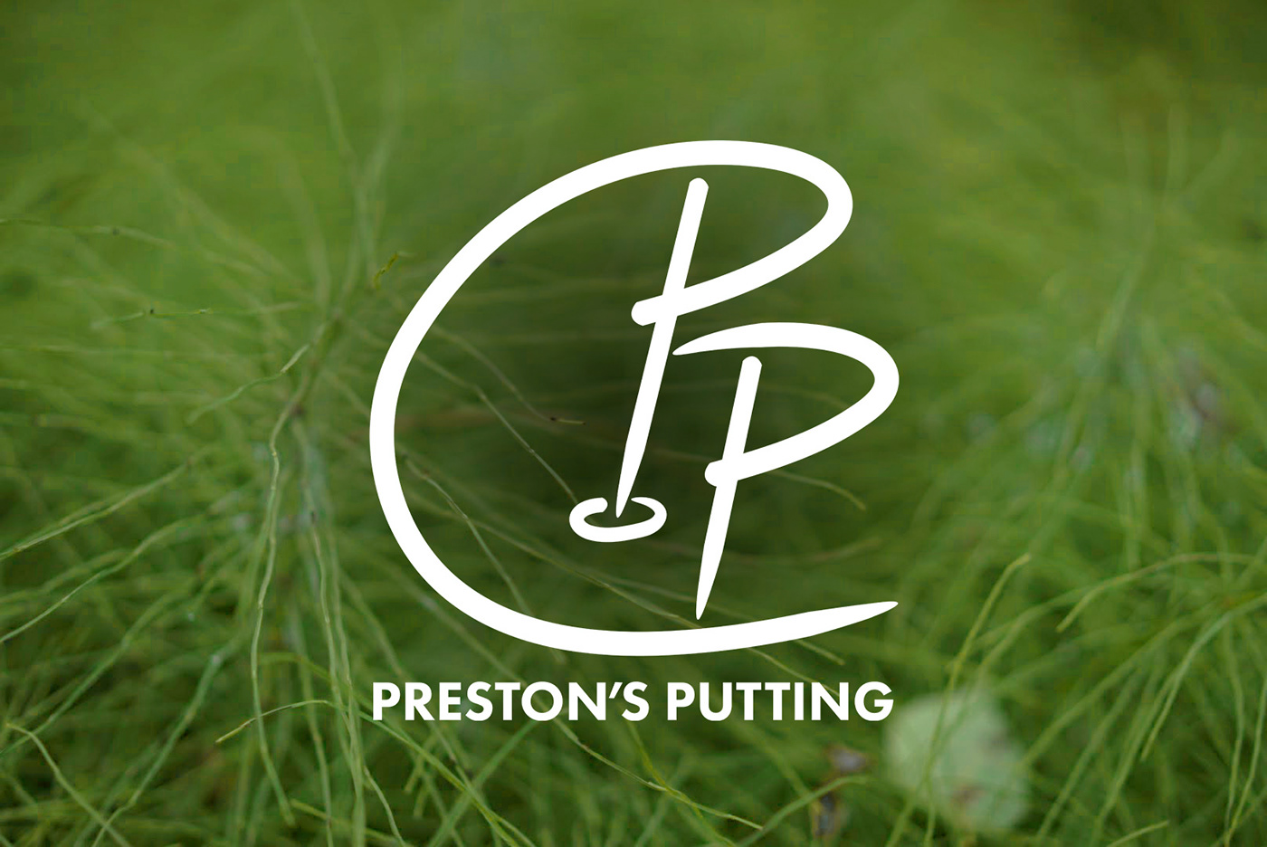 golf Putting logo graphic design 