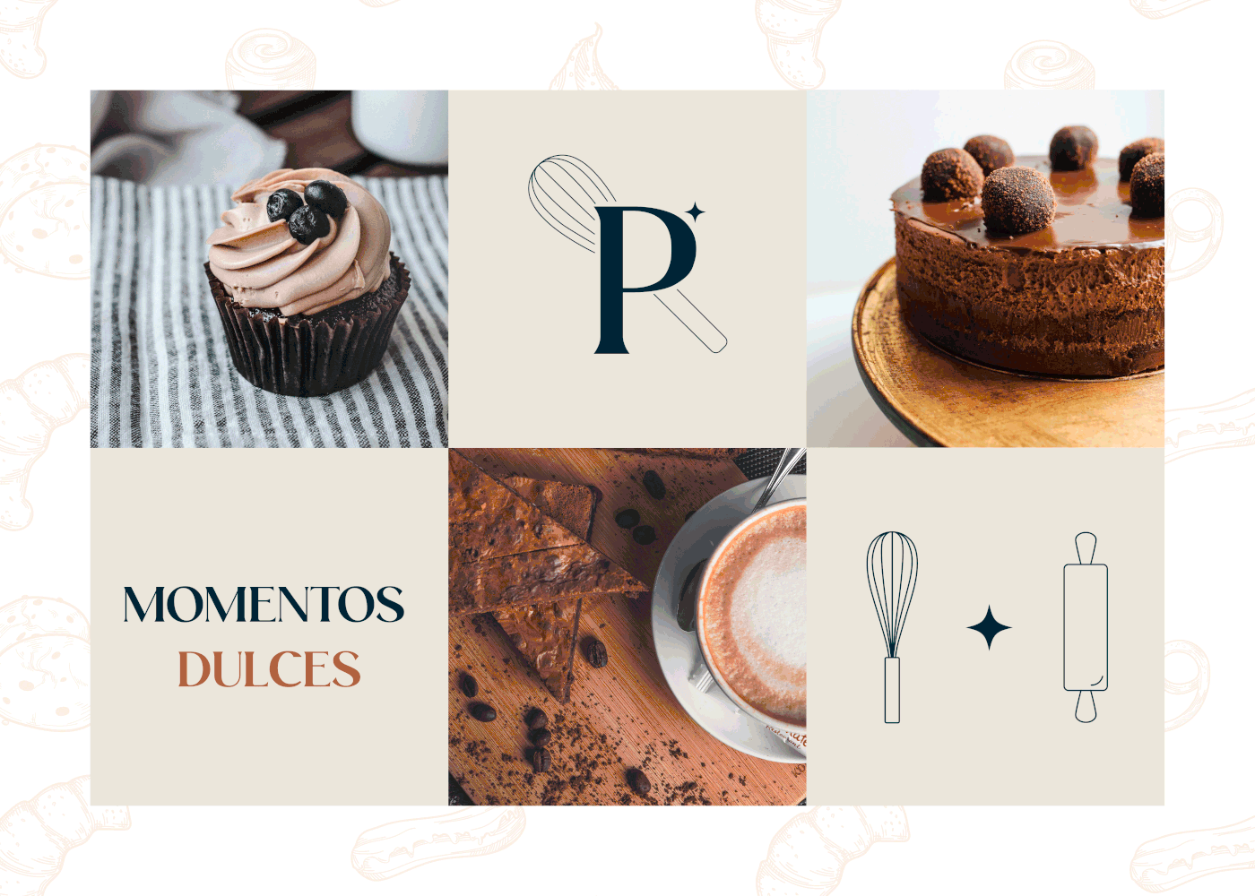 bakery brand identity cake design Logo Design pasteleria pastry torta visual identity