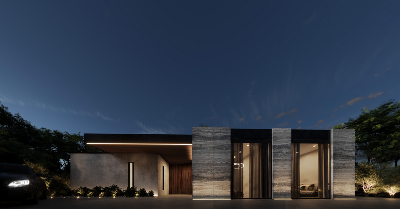 Villa exterior design 3D corona architecture design Unreal Engine 5 CGI Render 3ds max exterior