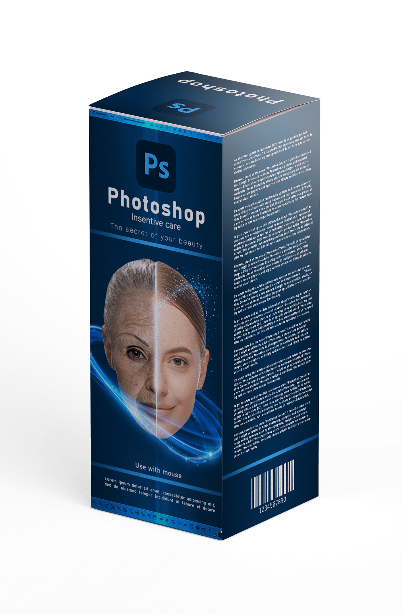 photoshop cream skin care retouch portrait Fashion 