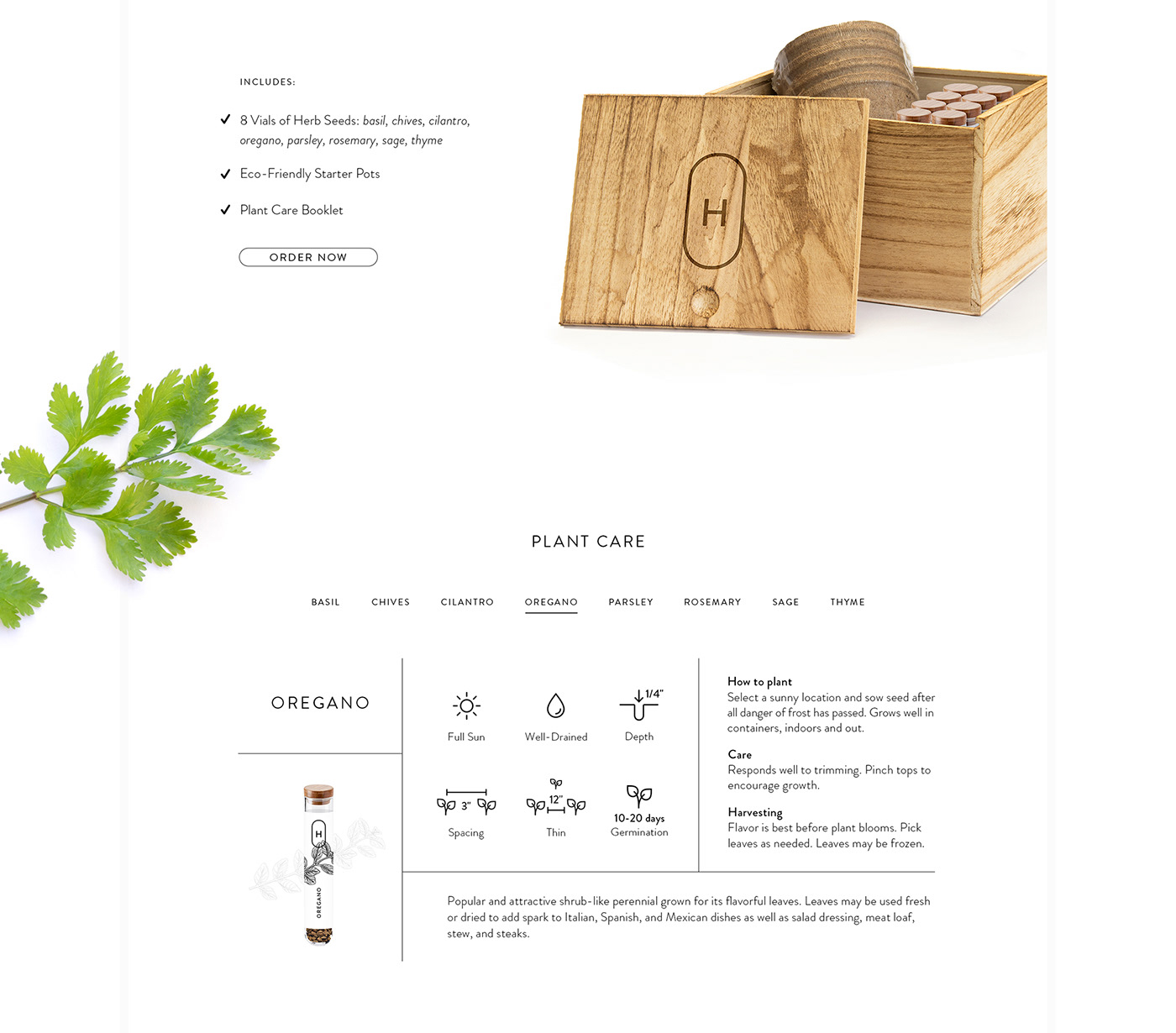 herbs gardening seeds kit plants Photography  websites creative Packaging graphic design 