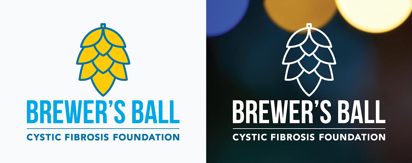 beer brewery Logo Design Cystic Fibrosis Foundation minimalist design Identity Design craft beer logo