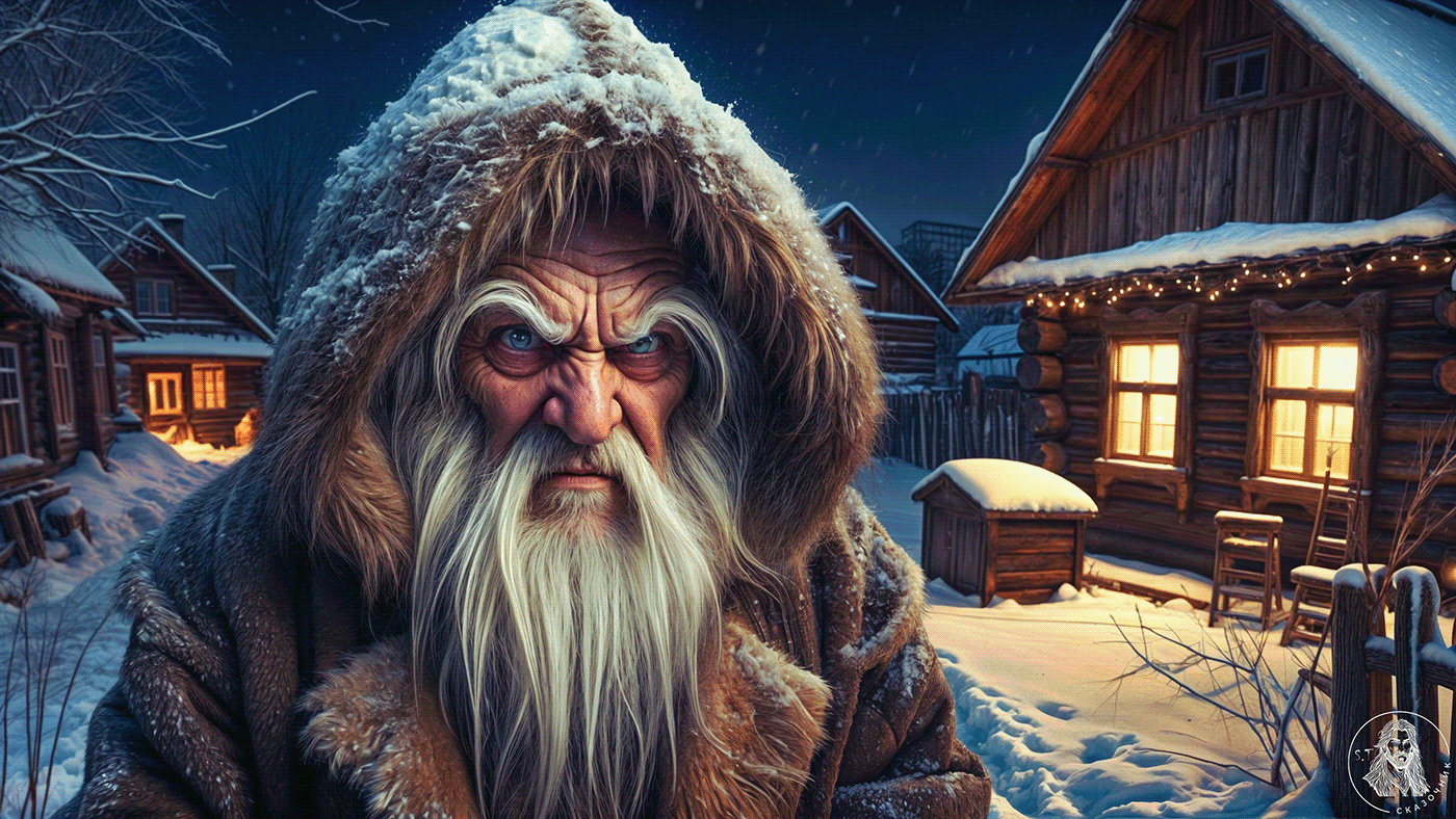 winter snow village old man Character design  3840x2160 wallpaper ai ai digital art stable diffusion