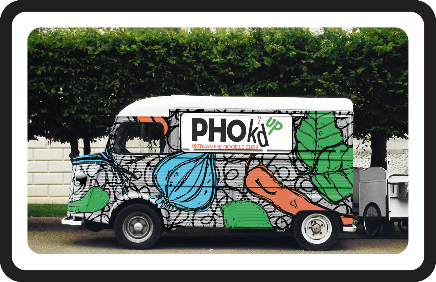Food truck branding  Irreverent graphic design  Illustrator