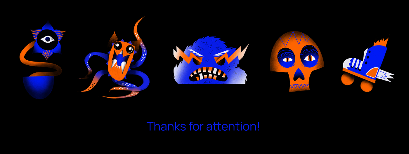 monsters creatures ILLUSTRATION  Digital Art  Character design 
