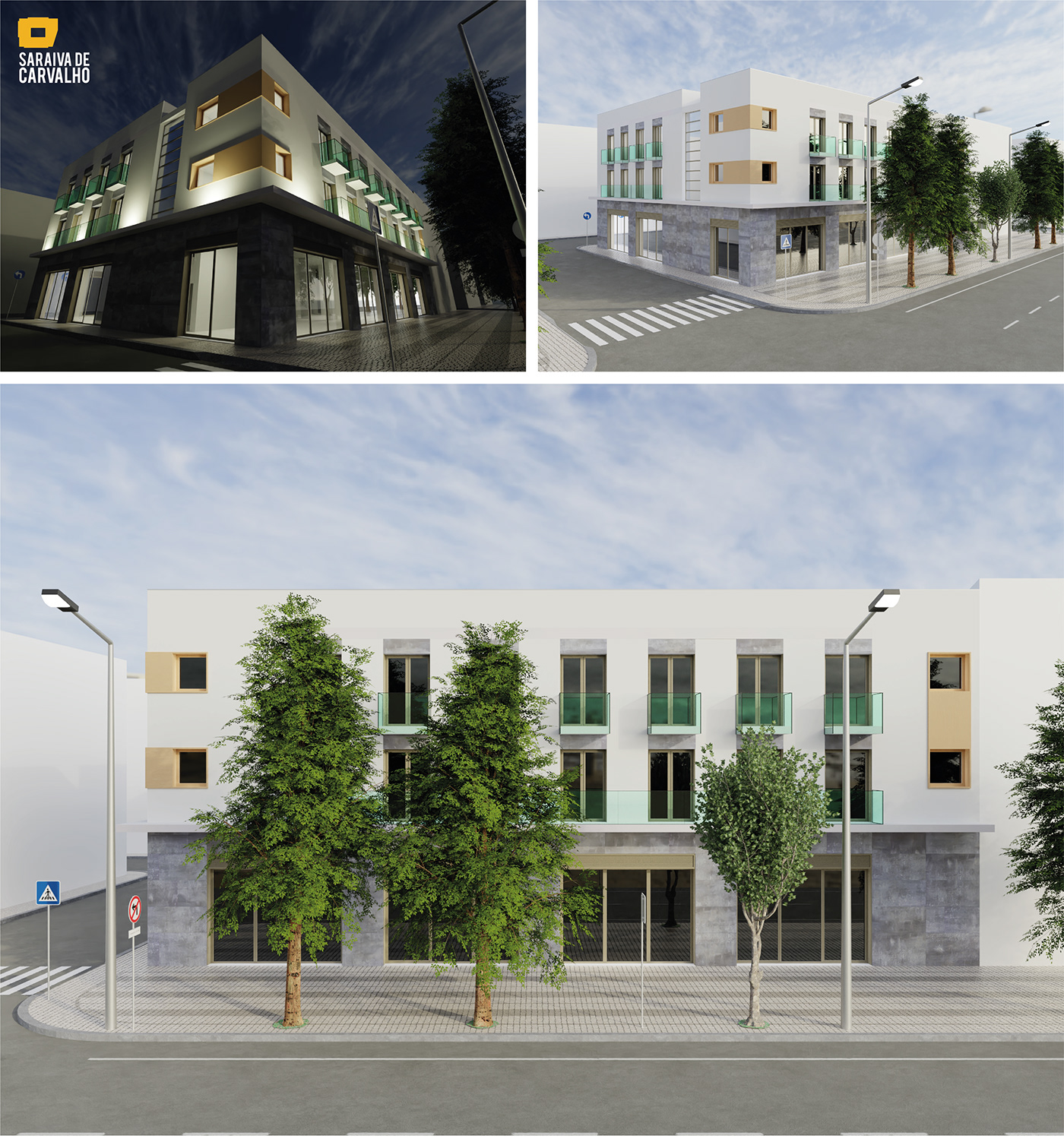 3D blender 3d building comercio Empreendimento Figueira da Foz habitação real estate