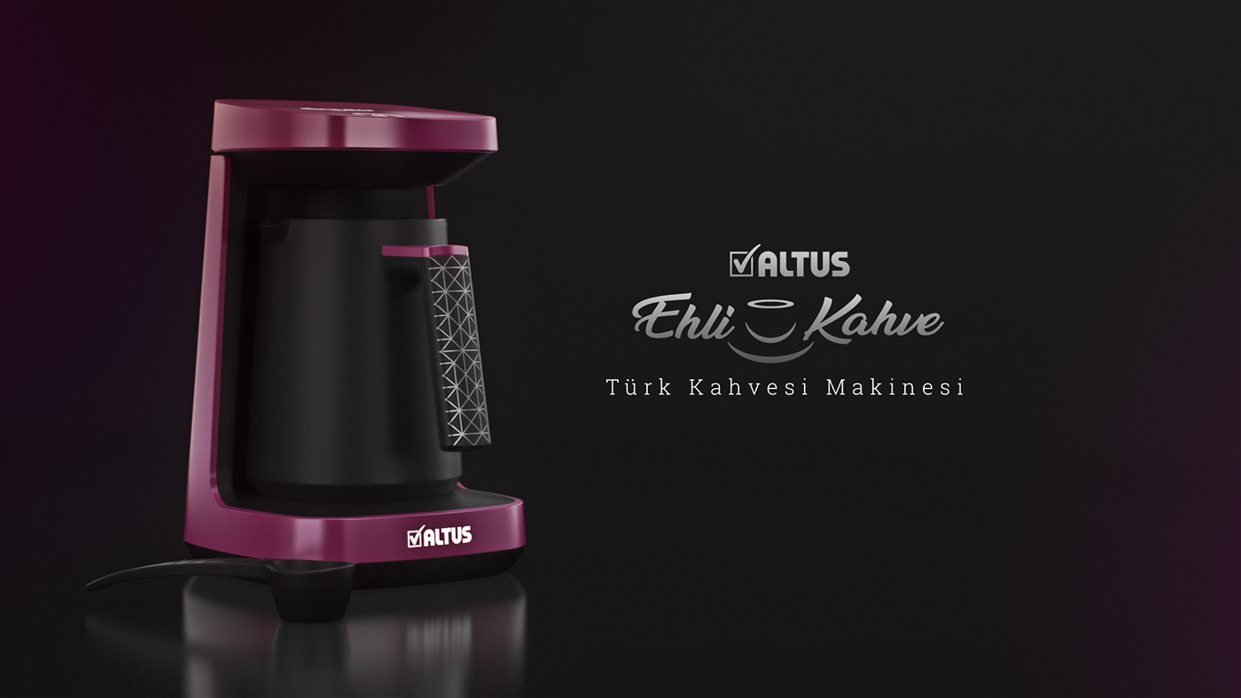 Turkish coffee Turkish coffee maker cinema 4d Altus Coffee animation  Technology