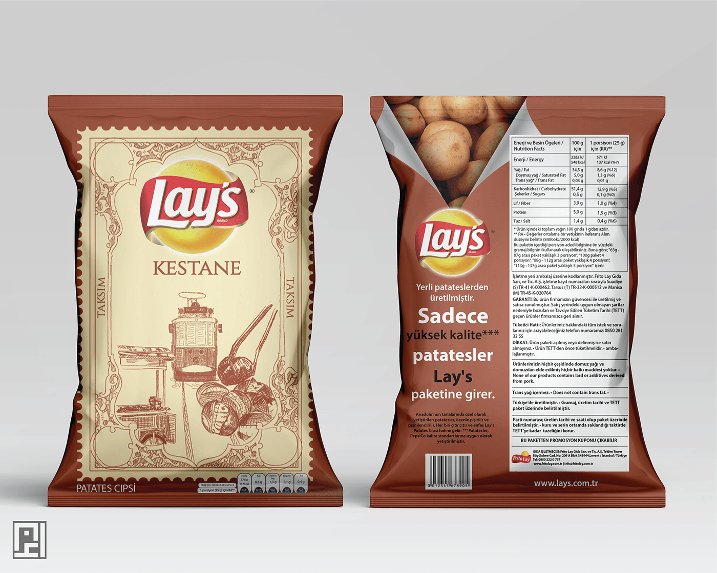 bahçeşehir university chips CHIPS PACKAGING  flavors Food Packaging illustrations istanbul Lays packaging design branding 
