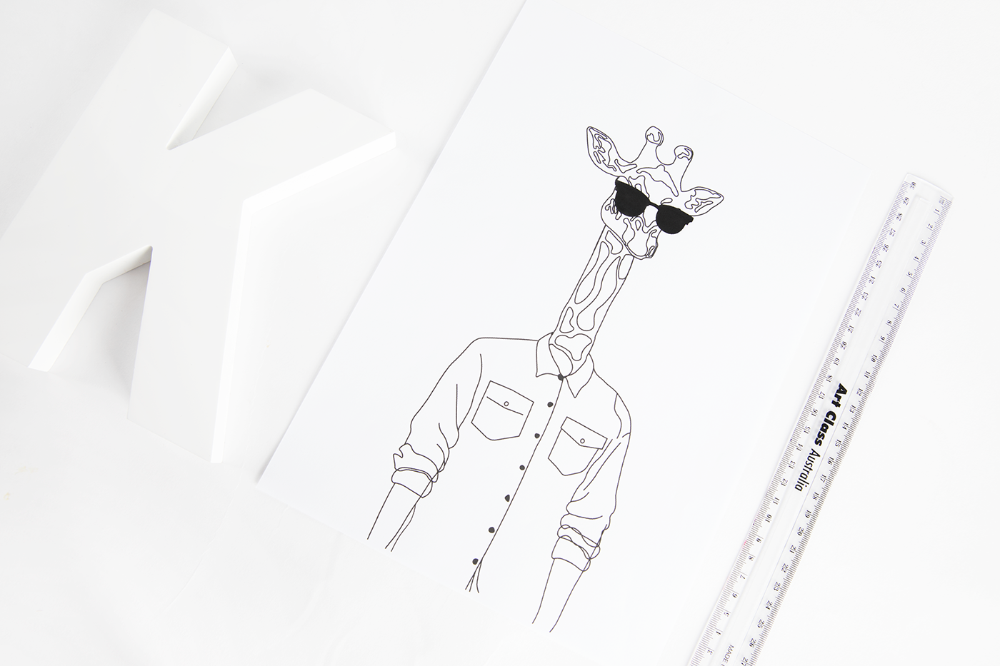 illustrations Hipster animals vectorised adobe simple casual katiewittledesigns