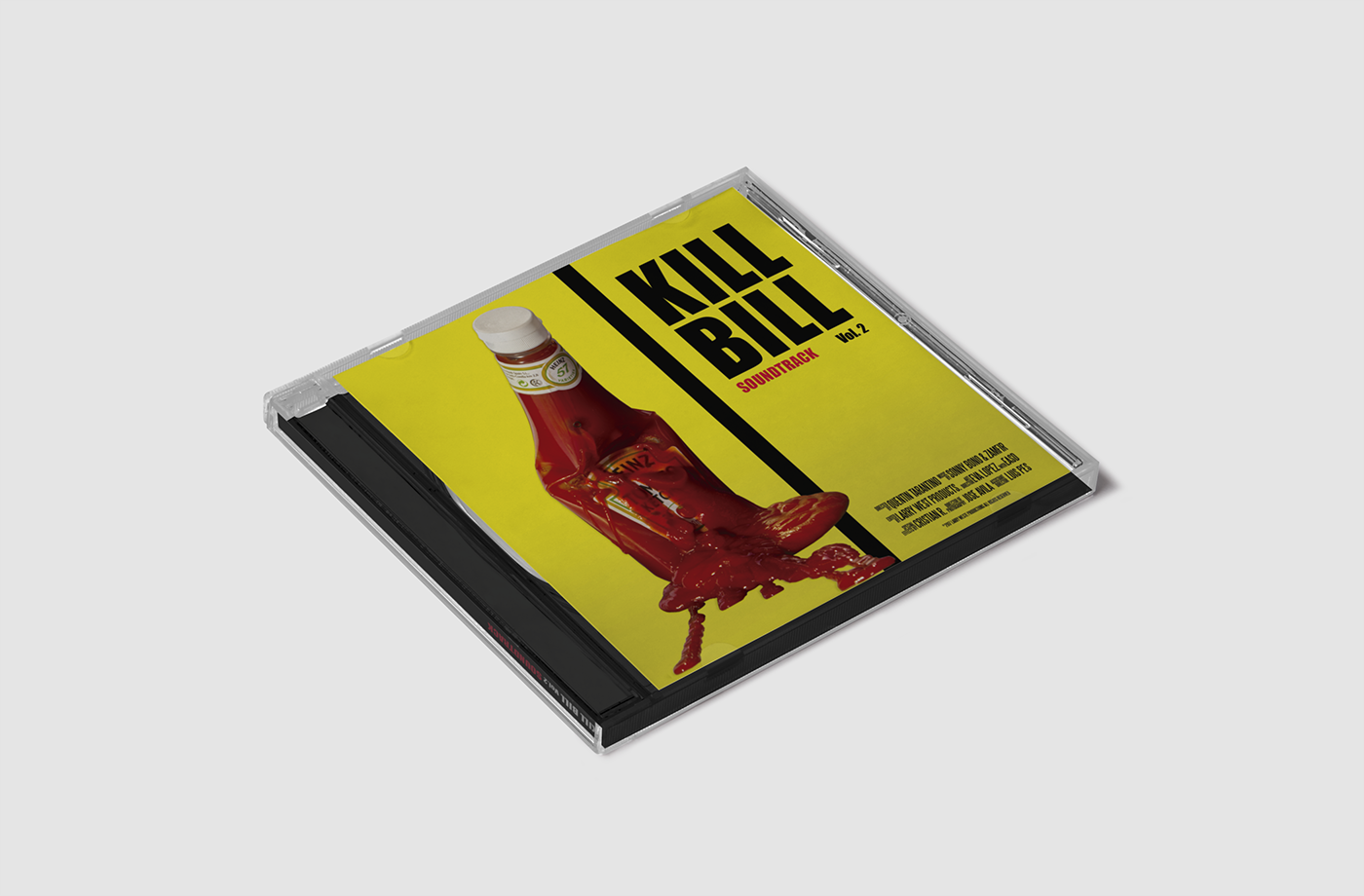 killbill Tarantino Photography  yellow ketchup heinz Tomato knife cd graphic design 