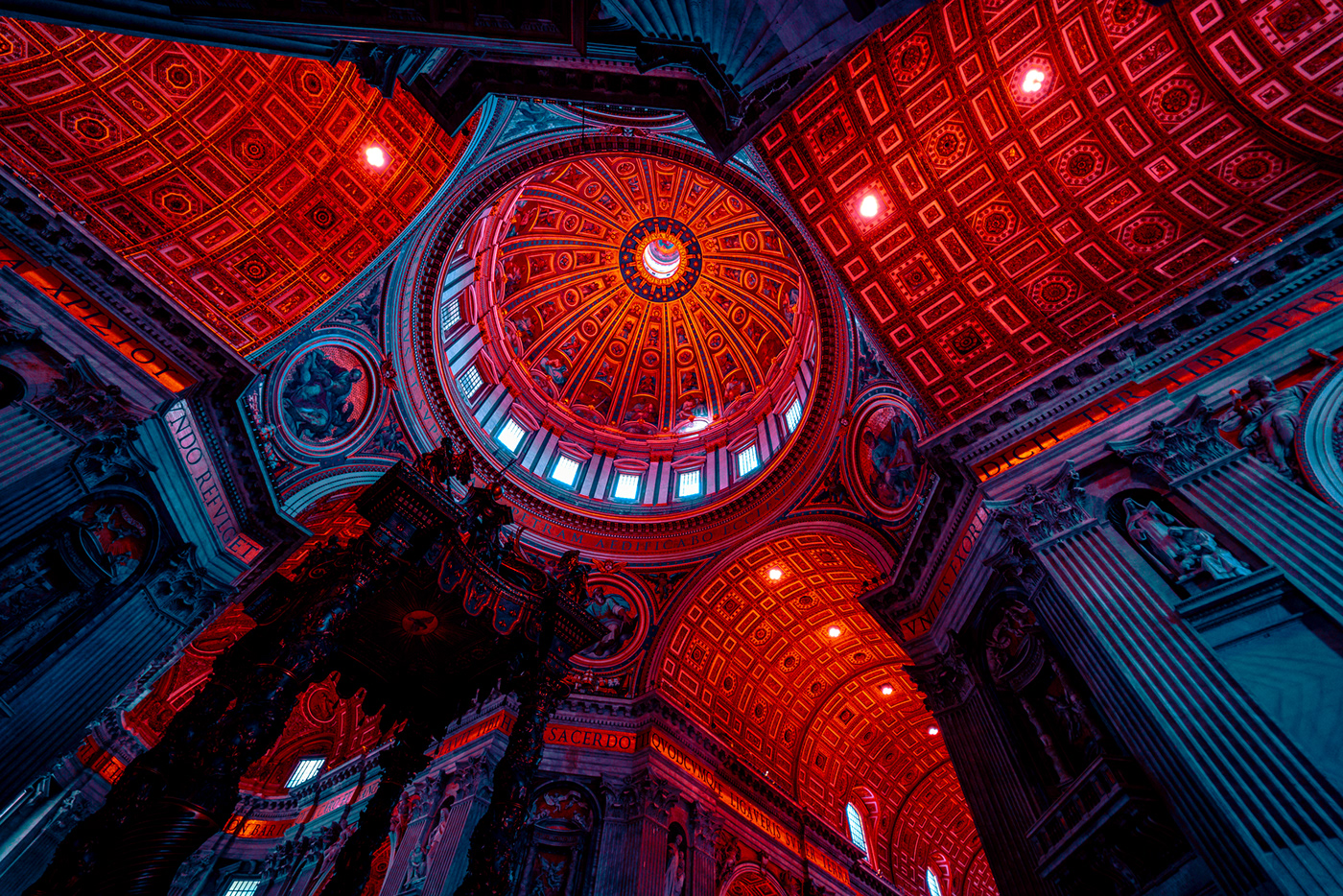 art direction  church cinematic Cyberpunk explore Italy lightroom Photography  photoshop vatican