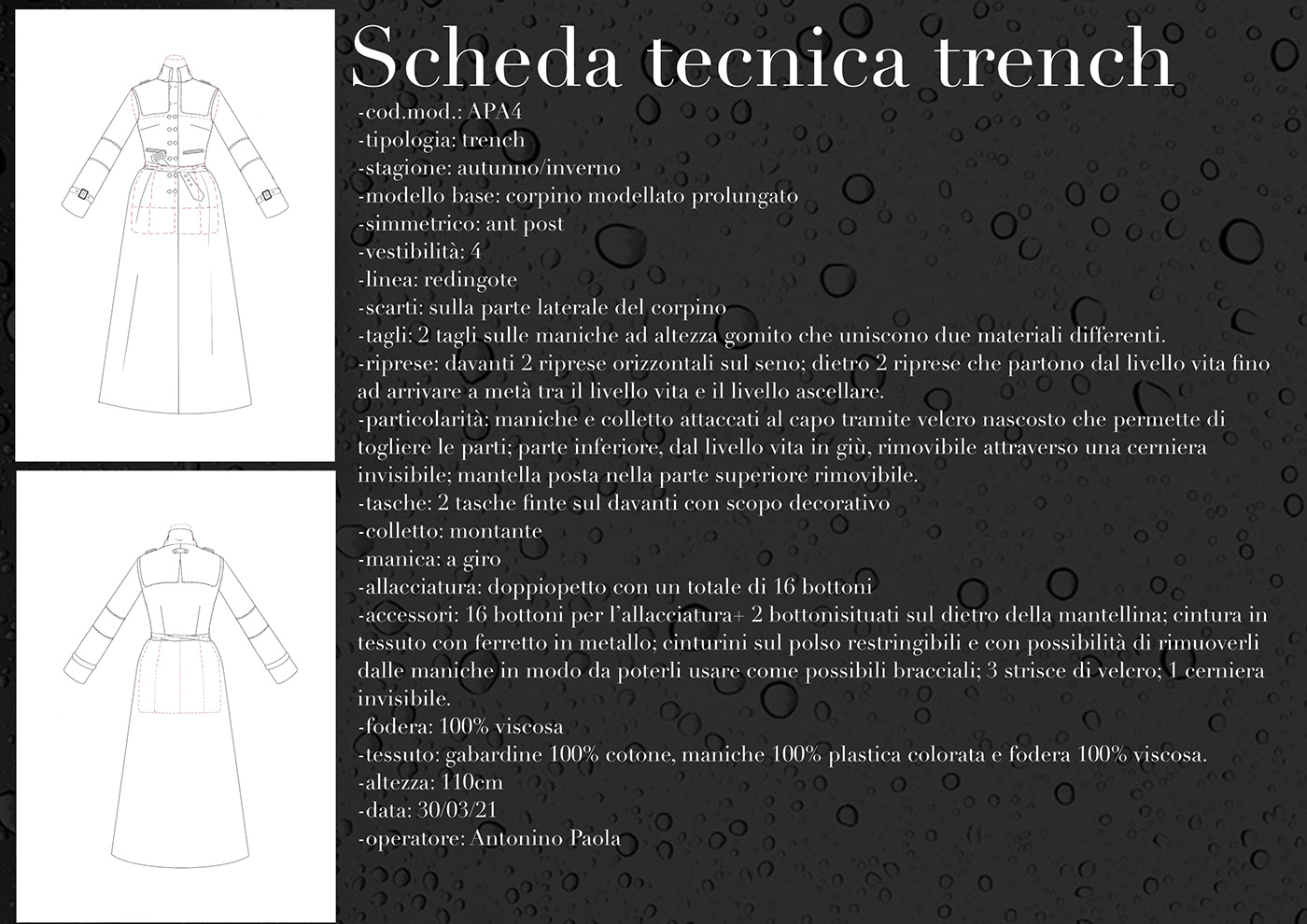 Fashion  fashion design modellistica portfolio Sartoria