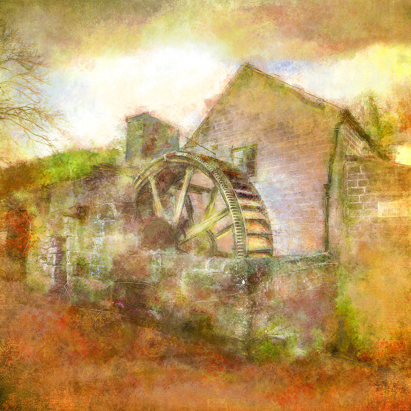 Derbyshire digital painting   photoshop wacom architecture Landscape