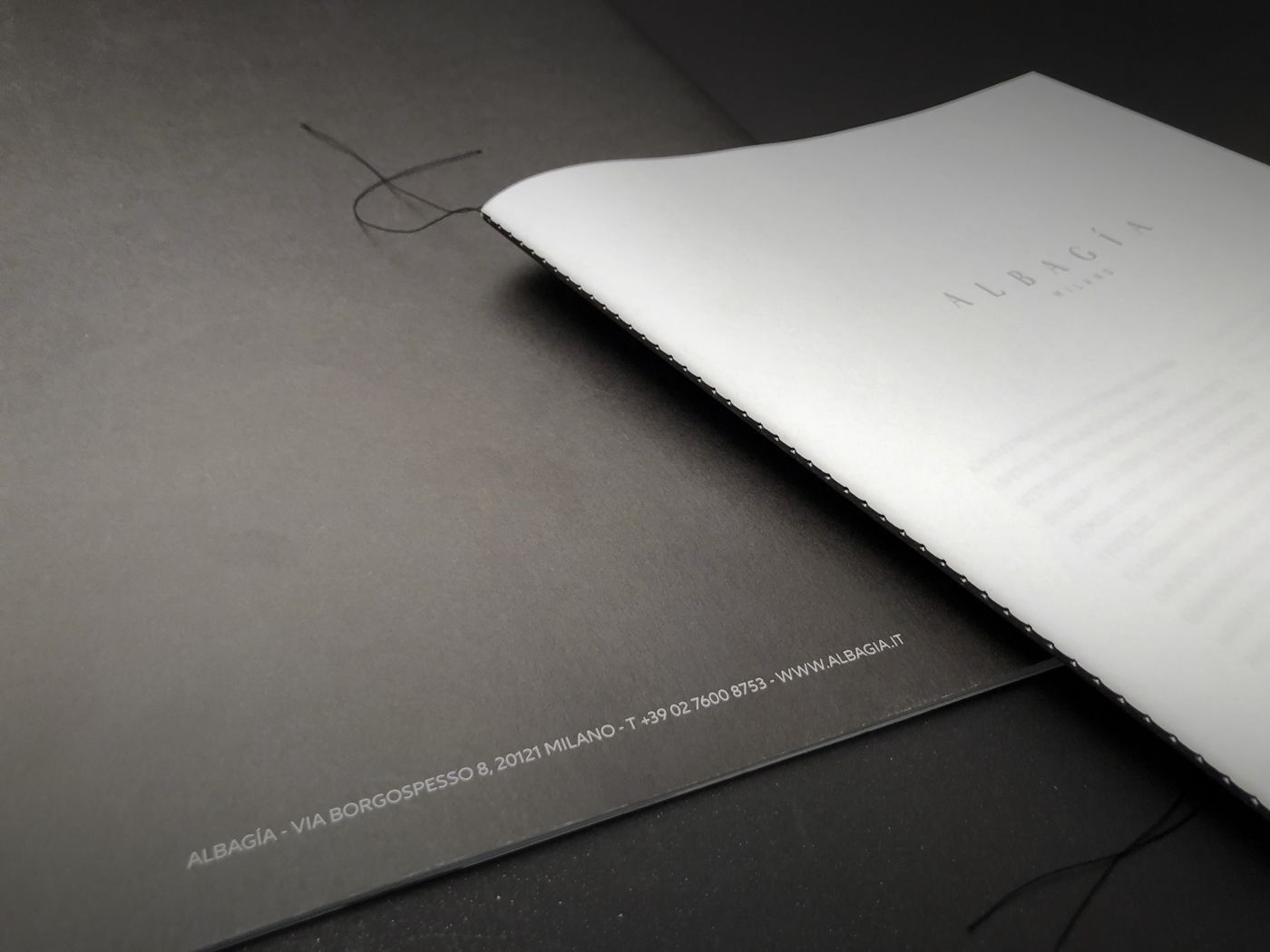Fashion  brand identity print graphic design  art direction  brochure Lookbook Singer binding black and white