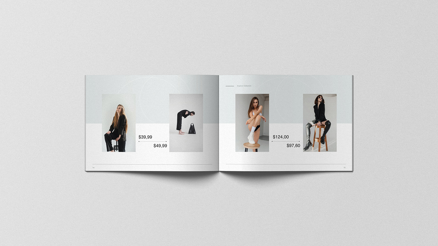 brochure brochuredesign clothing brochure  clothing store Collection Fashion  fashion design