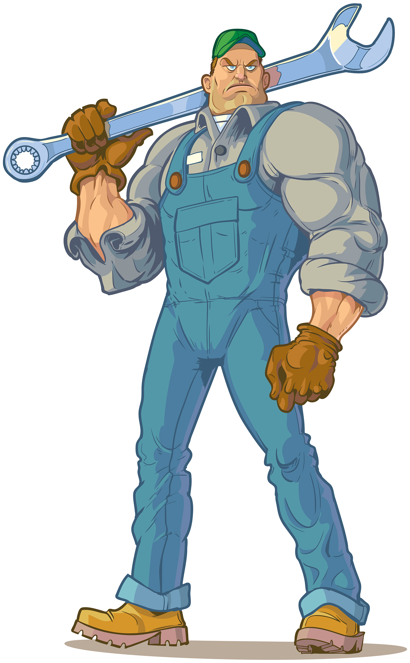 Mechanic ILLUSTRATION  Drawing  Character sketch vector cartoon digital artwork macho