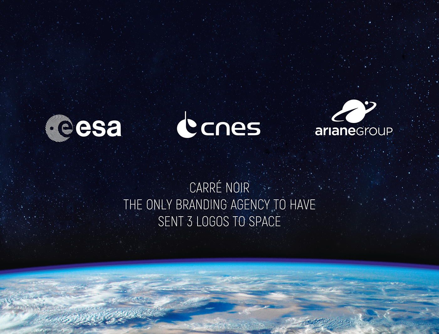 Space  logo Europe satellite launcher rocket earth Orbit