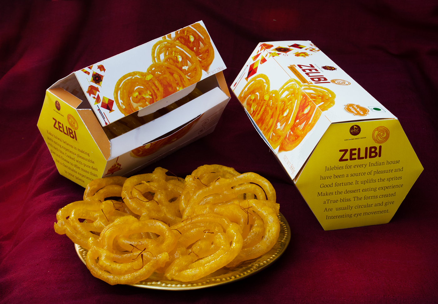 packaging design Sweets jalebi