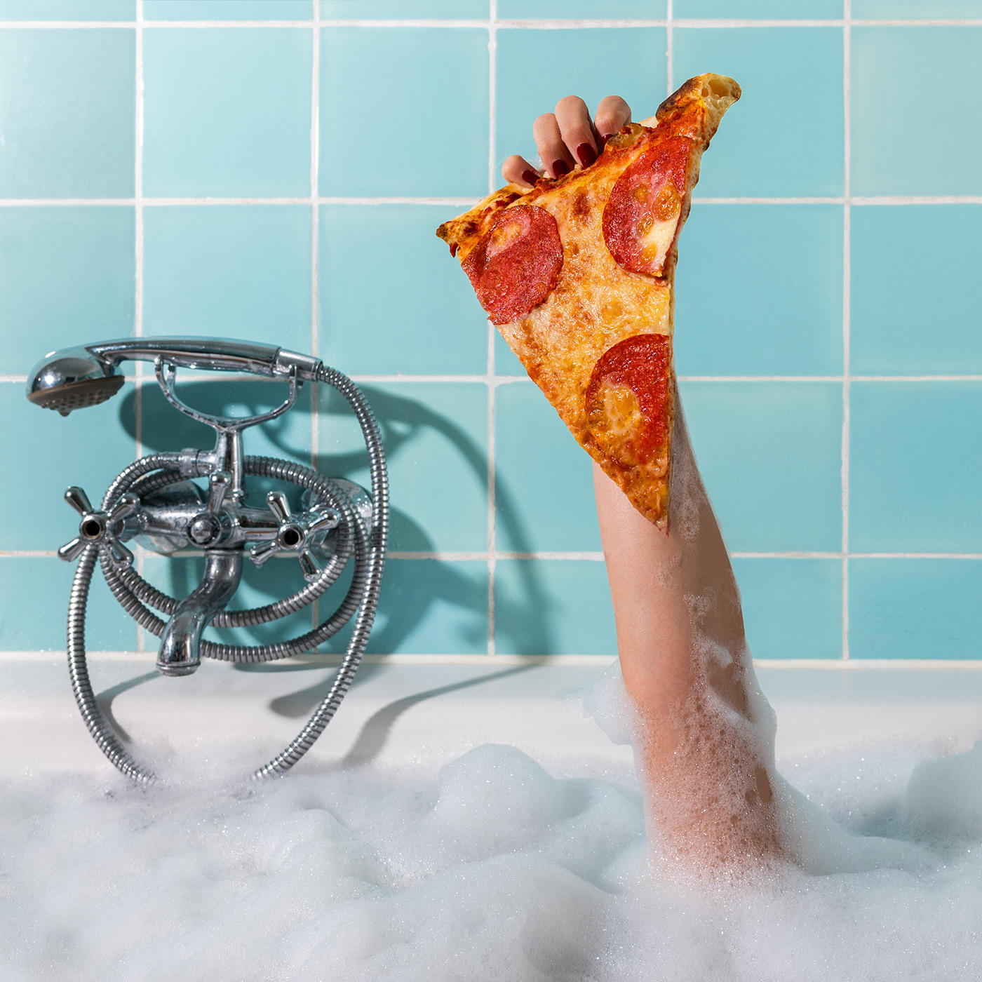 bathtub burger Food  food photography food styling italian Photography  Pizza delivery social media
