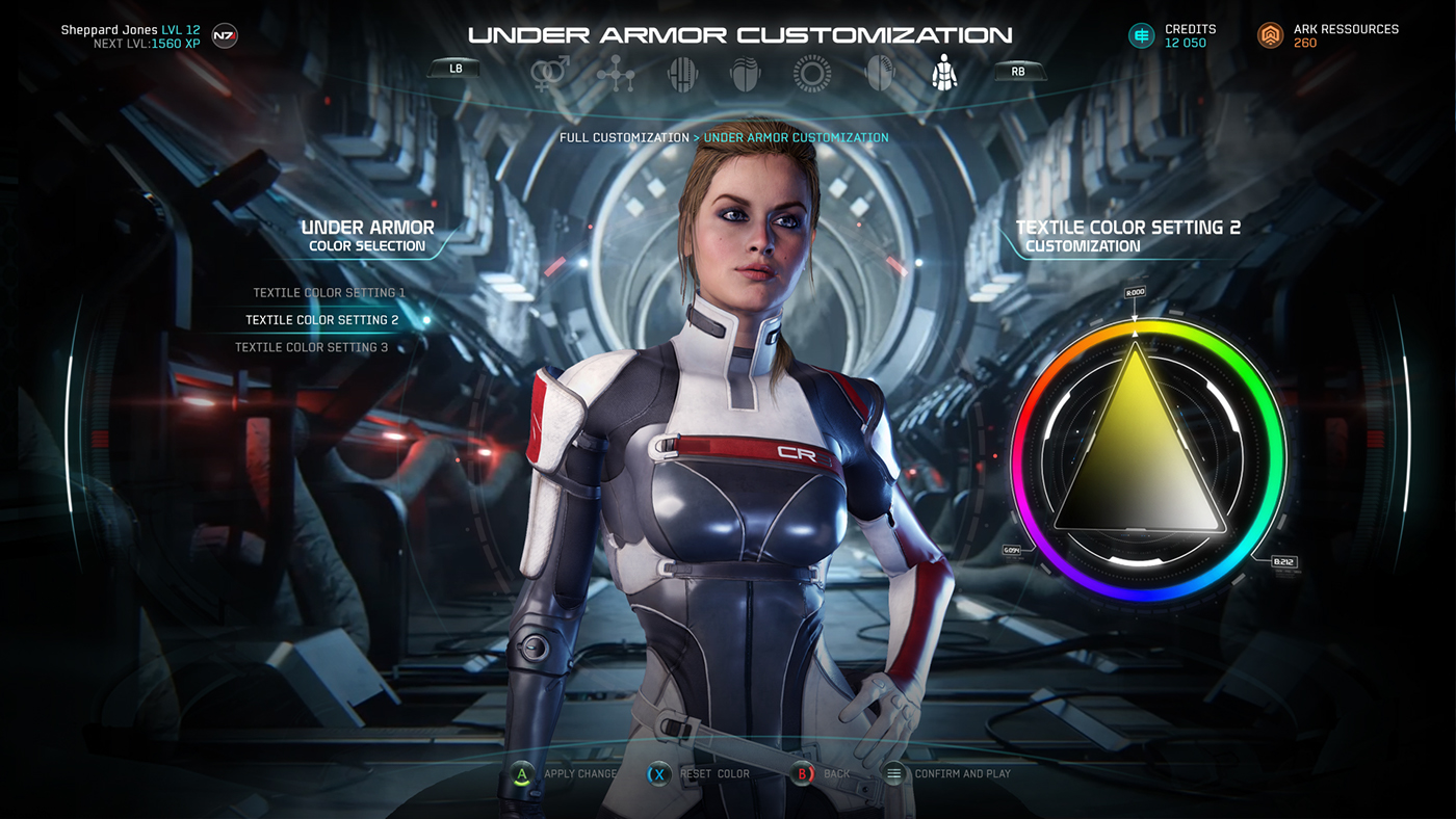 mass effect sci-fi Science- fiction videogame user interface Space  exploration rpg art direction  graphic design 
