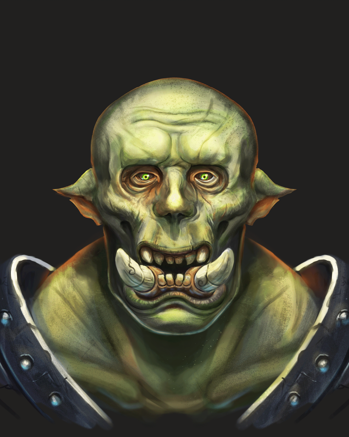 Barbarian dnd dungeonsanddragons macro orc orco portrait warcraft warrior