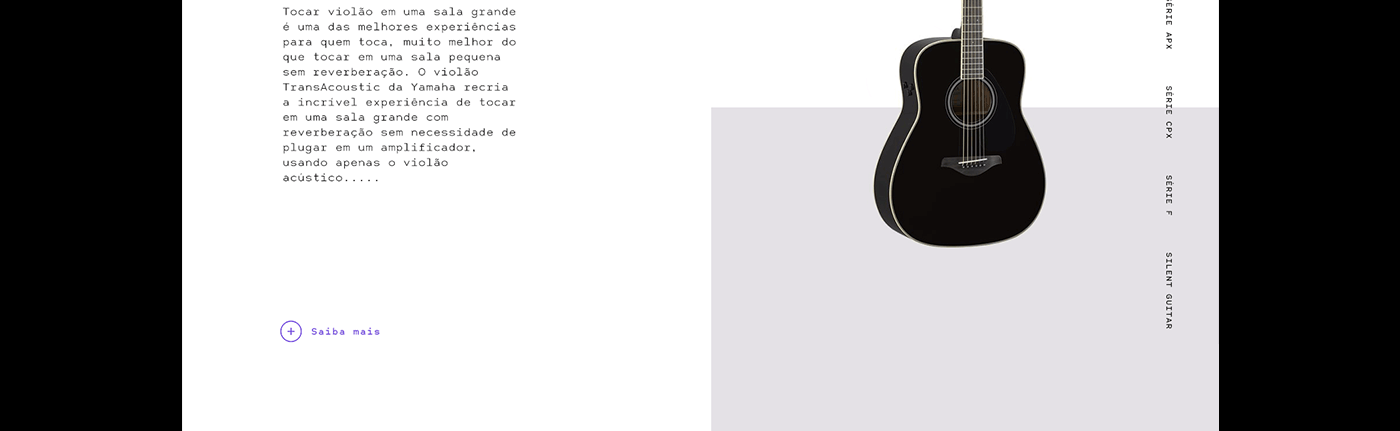 site UI uiux landingpage music Interface dark guitar