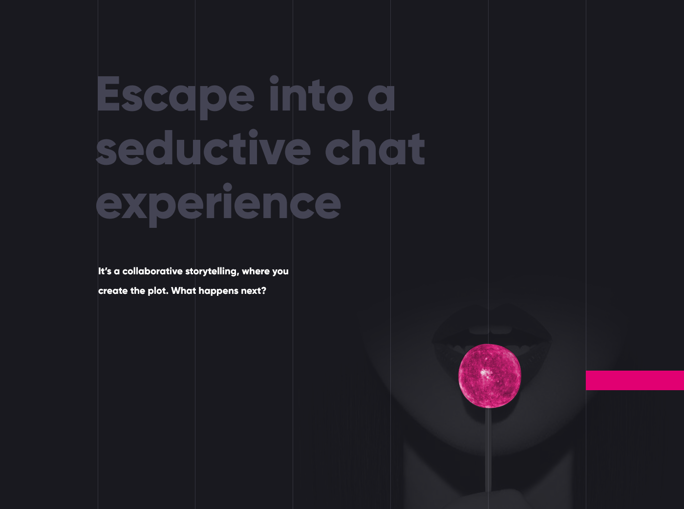 UI Mobile app dark girls erotic typography   interaction visual grid Interface