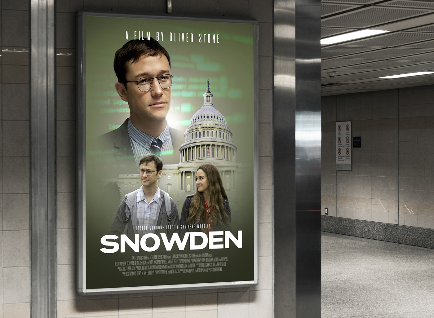 manipulation movieposter movieposterdesign photoshop poster posterdesign snowden