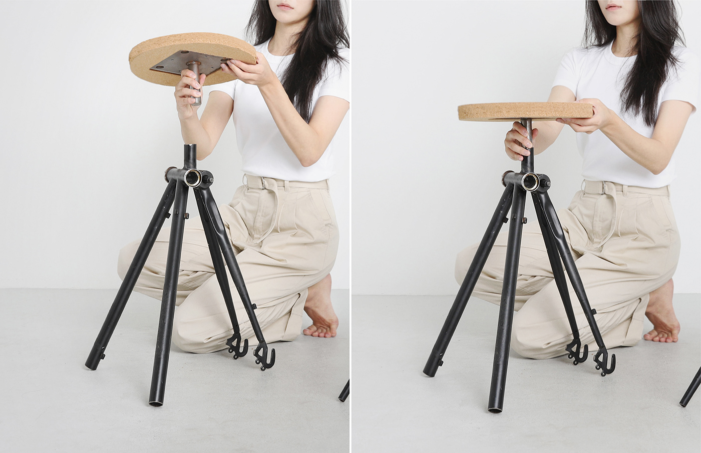 Bicycle furniture industrial design  product stool upcycling Sustainable