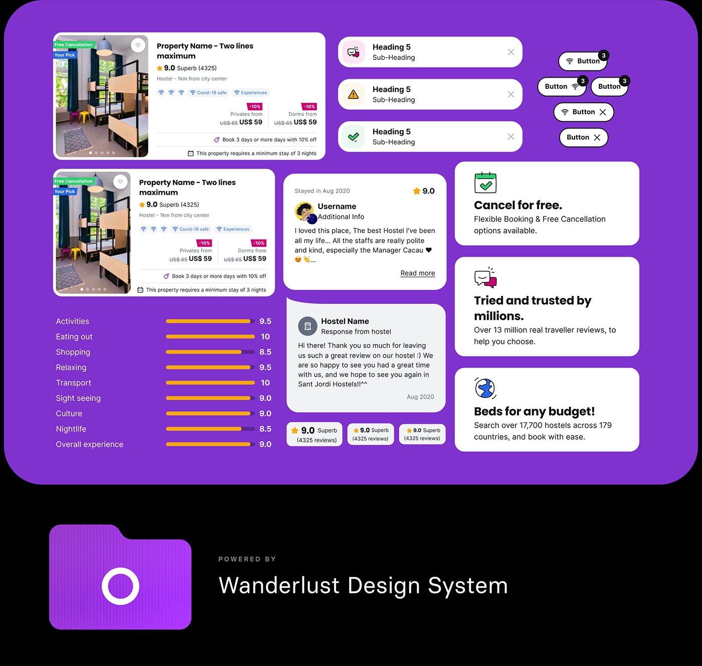 design design system hostel icons ios mobile UI ux Booking