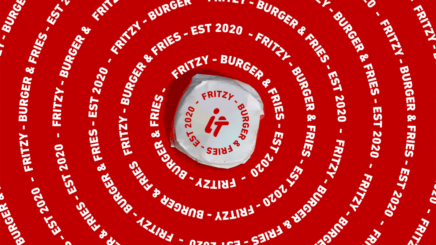 burger design Fries identity logo logo Packaging restaurant typography  