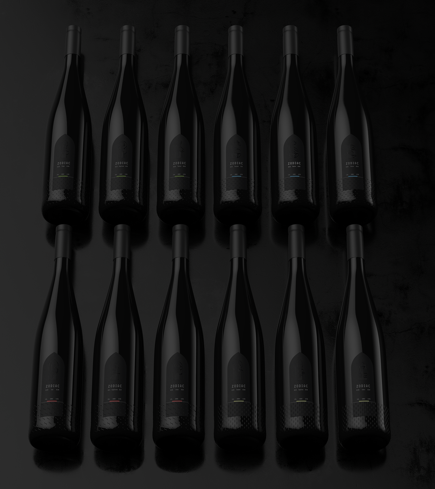 wine bottle black alcohol Label branding  Packaging dark premium elegant
