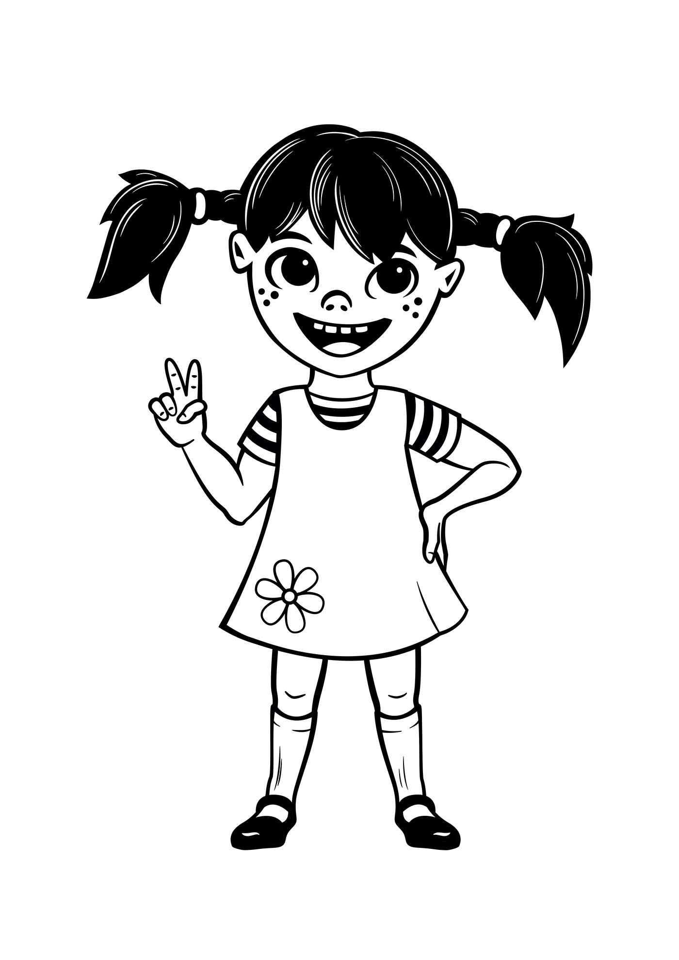 Character camp kids girl ILLUSTRATION  graphic design  comic