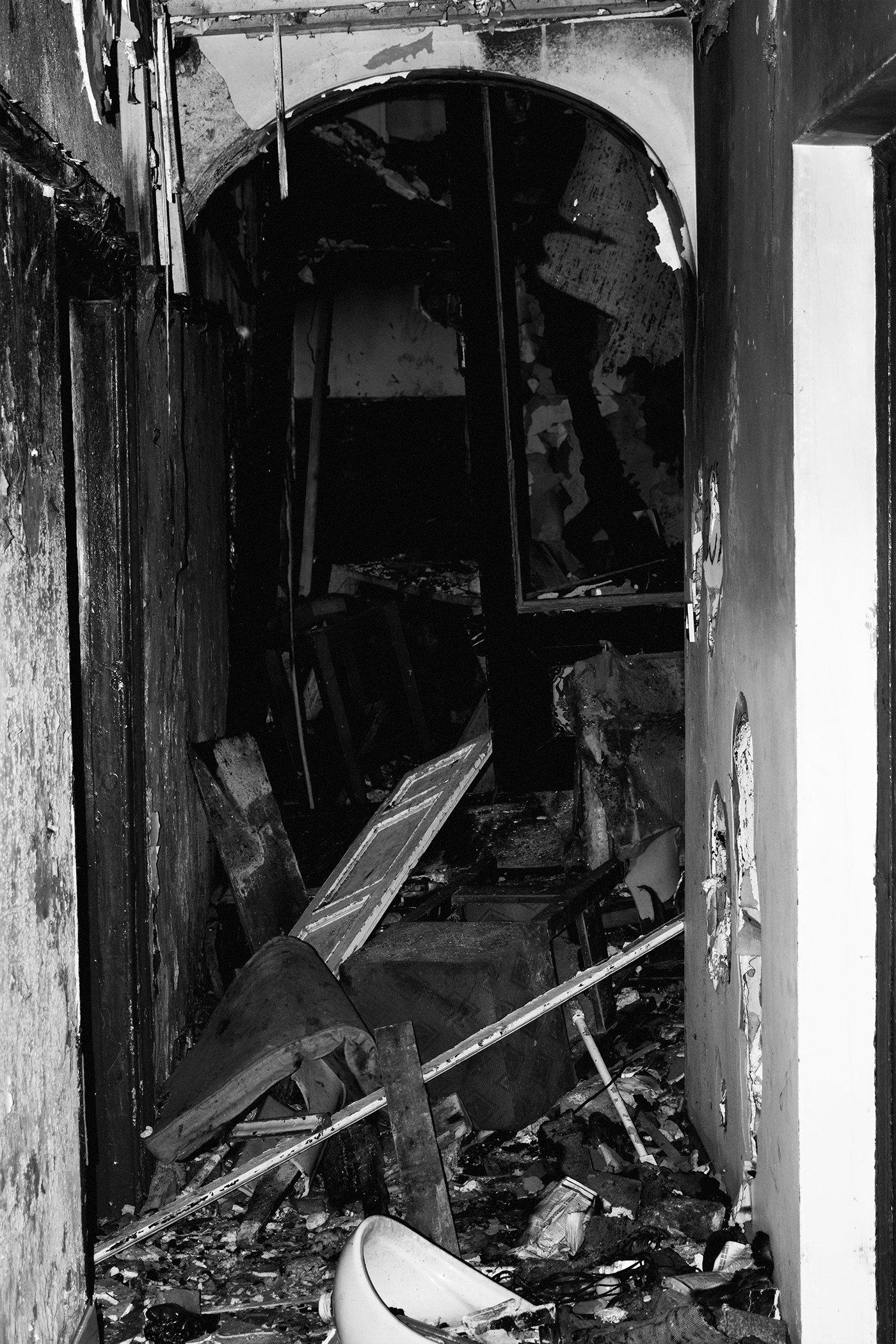 Urban gritty house dark Faint dull newtown Tramore Ireland waterford DUSK Nikon D3300 abandoned